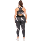 Plus size sports bra top for women skinny yoga pants