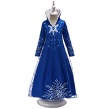 New Children's Gowns Princess Dresses Aisha Princess Dresses Frozen Long-Sleeved Costumes