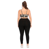 Workout clothes plus size slip top tights