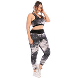 Plus size sports bra top for women skinny yoga pants