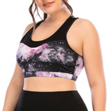 Tight plus size yoga clothes vest bra sports pants