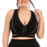 Plus size track pants yoga clothes top bra