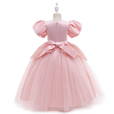 New Children's Dress Princess Skirt Cinderella Bubble Sleeve Girls Dress Evening Dress
