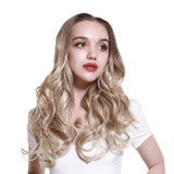 Wig women's natural curly hair big wave one piece hair extension