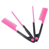 V-shaped splint comb beauty tool plastic straight hair comb spring folding comb