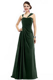 Sheath Floor Length Chiffon Bridesmaid Dress