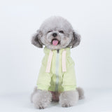 Spring and Autumn macaron hooded pet hoodie casual simple lovely teddy Pomerancorgi cat dress