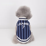 Baseball sweater casual pet vest cat Teddy faduki