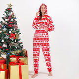 Christmas parent-child one-piece pajamas