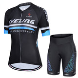 Team breathable cycling clothing women's suit