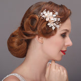 Pretty Alloy Hairpins With Imitation Pearl AH17042
