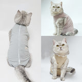 Pet cat clothes summer breathable teddy dog clothes weaning clothes English short female cat neutering tripe coat