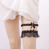 Black bridal wedding Garter