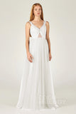 A-Line Floor Length Tulle Bridesmaid Dress