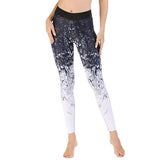 Print yoga pants simple camisole top bra