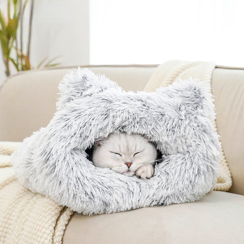Deep sleep cat nest four seasons general closed warm cat products cat villa cat sleeping bag