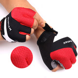 Men's and women's Mountain bike silicone half finger gloves