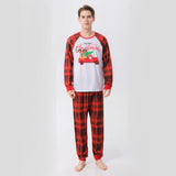 Parent-child new long-sleeved Christmas pajamas