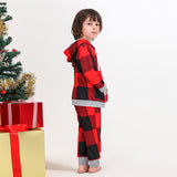 Parent child clothing hooded pajamas