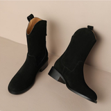 Retro Middle boots autumn and winter women's fashion shoes