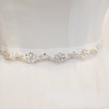 Wavy style figure flattering belt bridal wedding accessories