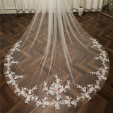 Lace long veil bridal wedding accessories