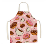 Cartoon linen parent-child apron