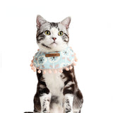 Pet clothing new pet accessories wholesale princess wind printing pet saliva towel jean puppy bib