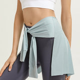 Sports Fitness thigh-length slimming skirt bandage yoga dance ballet skirt