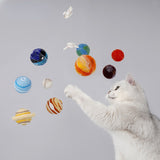 Star Star planet toy ball cat toy cat tease cat stick bite resistant cat Mint ball cat toy set (each set contains 3)
