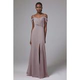 A-Line Floor Length Chiffon Bridesmaid Dress CB0412