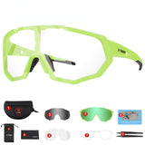 Outdoor rainproof anti mosquito Vari-color card goggles 3 pieces replaceable lens