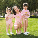 Family Pack nylon printing parent-child swimsuit