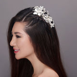 Graceful Alloy Hair Combs With Imitation Pearl AH17037