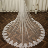 Bride wedding accessories long tail veil