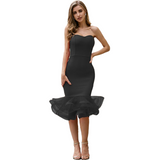 Women Fashion  Sleeveless Off Shoulder Party Evening Dresses