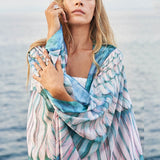 New printed beach towel ocean wings sexy goddess shawl