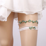 Bride delicate rhinestone garter