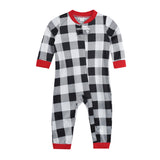 Family Matching parent-child plaid pajamas