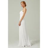 Sheath Floor Length Knitted Fabric Wedding Dress CB0348