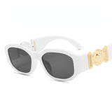 Small frame polygonal jelly sunglasses