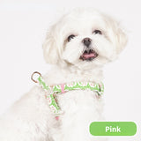 Colorful traction chest back belt dog traction rope small and medium-sized dog pet broken flower chest back traction rope