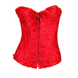 Girdle ribbon jacquard chest support corset