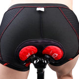 Men's biker underwear breathable thickening silicone cushion