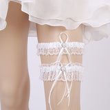 Lace Pearl rhinestone garter