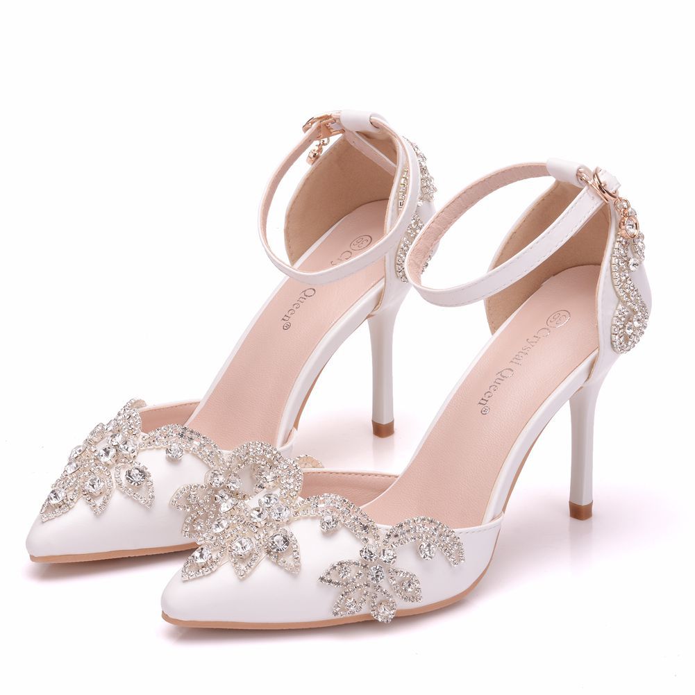 Leather Diamante Tassel Heel | Karen Millen