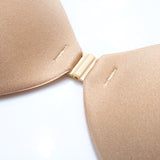 Thin breathable push up chest paste strapless Bra front buckle