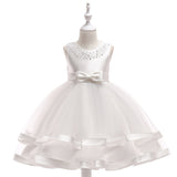 New Children's Princess Dress Pompous Dress Ribbon Dress Flower Child Wedding Dress