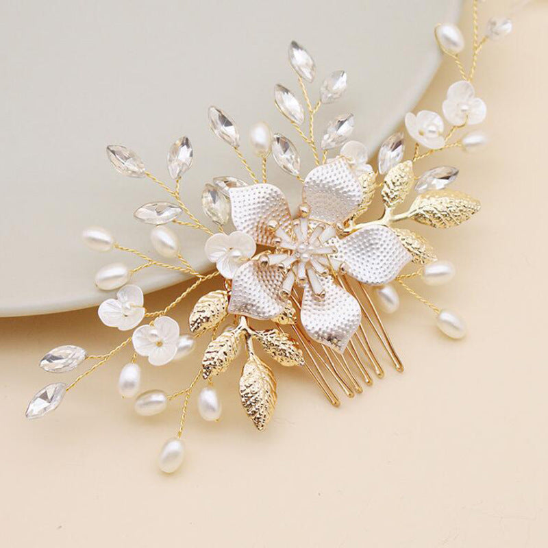 Bridal hair comb hair accessories alloy ornament