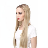 Women's wig one-piece natural straight hair head cover hair extension